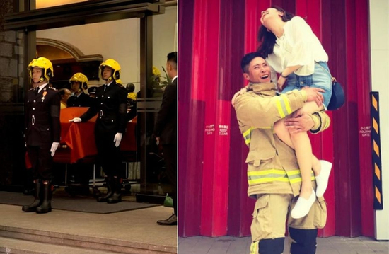 Xúc động trước tang lễ của lính cứu hỏa hy sinh trong đám cháy Hong Kong (Trung Quốc): Bạn gái 10 năm làm 1 việc đặc biệt