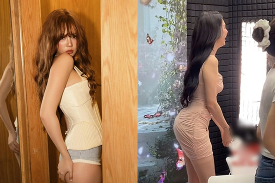 'Đứng hình' vì Ngọc Trinh pose dáng quá bạo khoe vòng 3 gần 1m