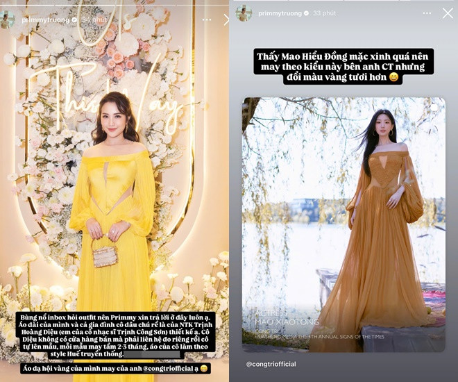 Vợ thiếu gia Phan Thành dự đám cưới em chồng với diện copy Mao Hiểu Đồng