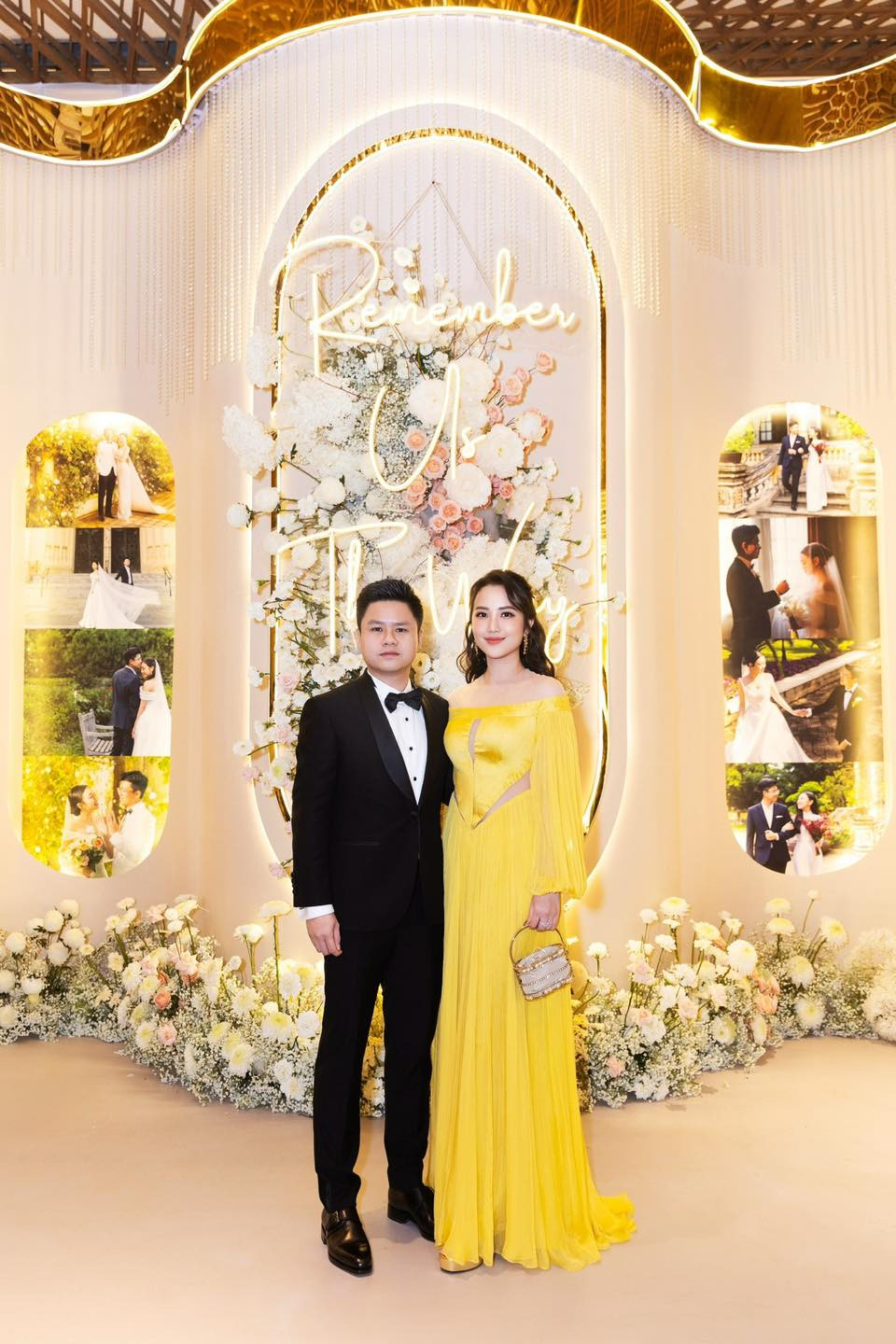 Vợ thiếu gia Phan Thành dự đám cưới em chồng với diện  copy Mao Hiểu Đồng