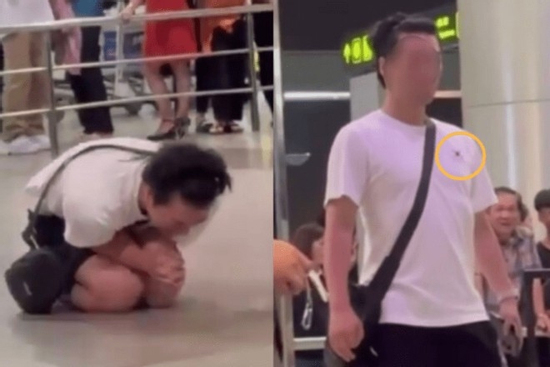 Người đàn ông Hàn Quốc quỳ khóc tại sân bay Việt Nam sau khi bị đuổi khỏi máy bay vì nghi quấy rối tình dục