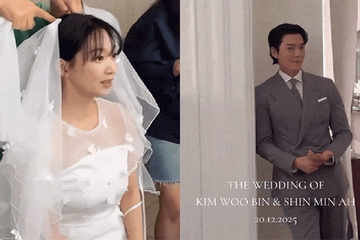 Rần rần clip Kim Woo Bin - Shin Min Ah lộ diện trước phút thề nguyện?