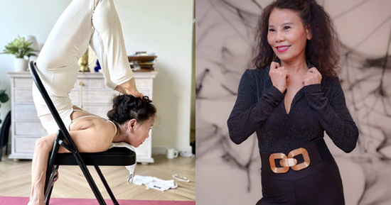 Mẹ Hồ Ngọc Hà tuổi U70 gây sốc với động tác yoga khó, làm chậm quá trình lão hóa