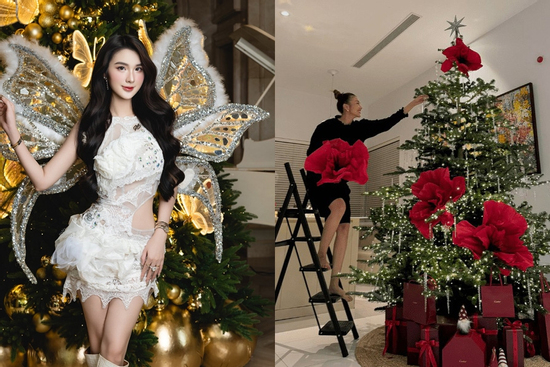 Nhà giàu chơi Noel kiểu gì? Lộ diện cây thông của 1 phú bà 'giữ chuỗi đầu tư khủng', đẹp không đối thủ