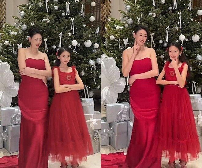 Hoa hậu Hà Kiều Anh và con gái Viann diện đồ sang chảnh đón Giáng sinh - Ảnh 12.