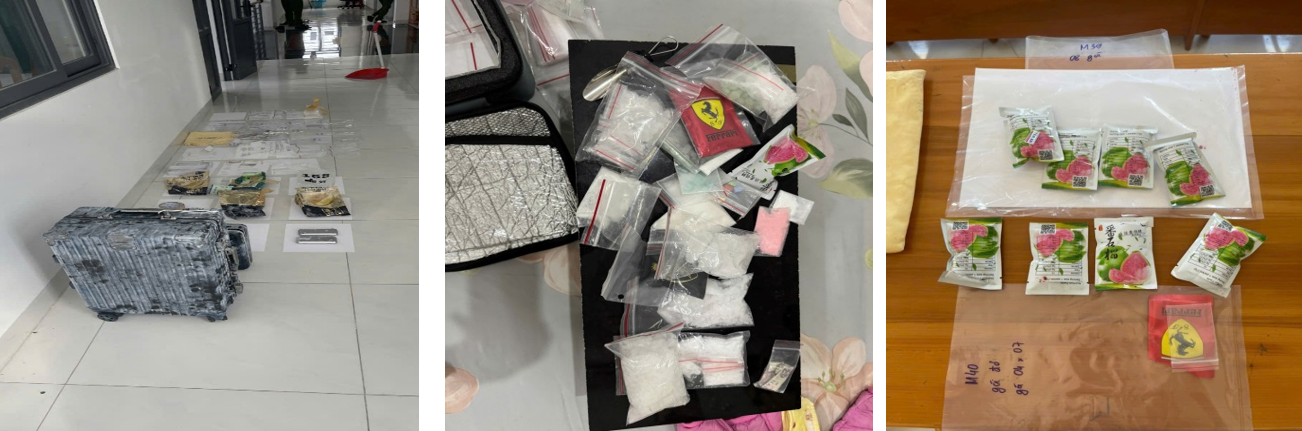 chiếc vali chứa hơn 2,7kg ma túy sau nhà bếp nguyên bí thư xã..png