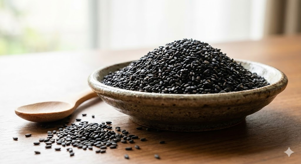 Thời điểm tốt nhất để sử dụng hạt mè đen làm đen tóc- Ảnh 1.