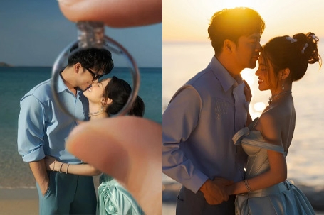 Vợ kém 16 tuổi của Đoàn Minh Tài khoe ảnh cưới mang phong cách độc lạ