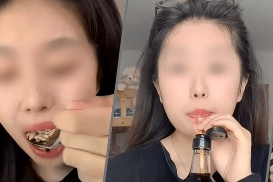 Ăn kẹo cao su ngâm giấm: Nữ blogger 700 nghìn fan bị 'xóa sổ' vì nội dung gây nguy hiểm cho em