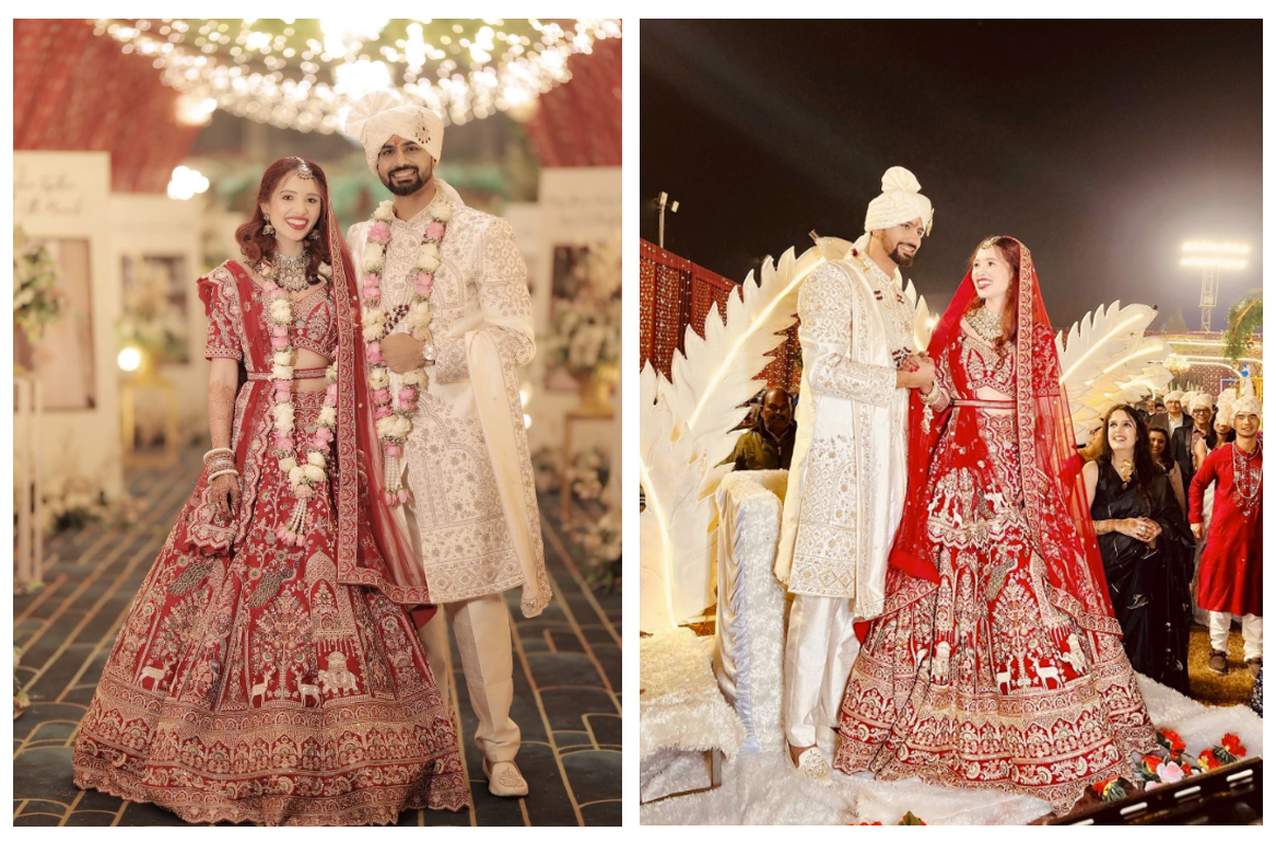 Con gái Hoa hậu Diệu Hoa xinh đẹp trong lễ cưới truyền thống Việt Nam và Ấn Độ - Ảnh 2.