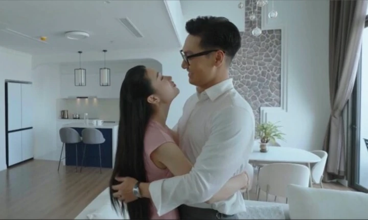 Nữ diễn viên Thanh Huế vào vai Hiền - vợ của Triển (Mạnh Trường) trong phim