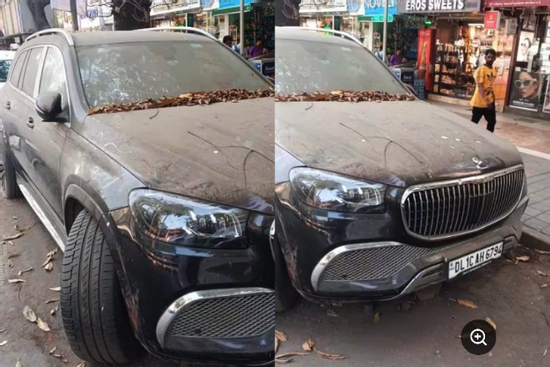 Xe sang Mercedes-Maybach GLS bị vứt xó bên đường gây xôn xao