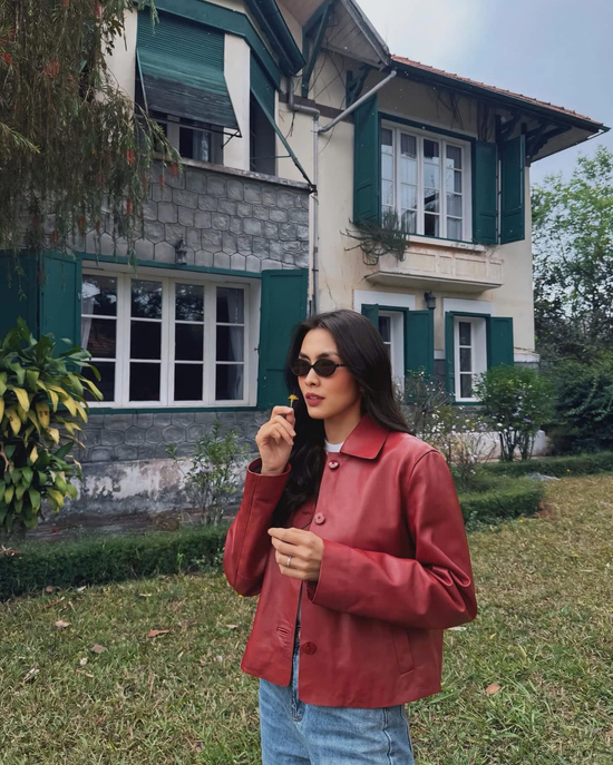 Xuống phố mùa đông với áo da đẹp như Tăng Thanh Hà, Hoa hậu Trần Tiểu Vy, Lương Thuỳ Linh