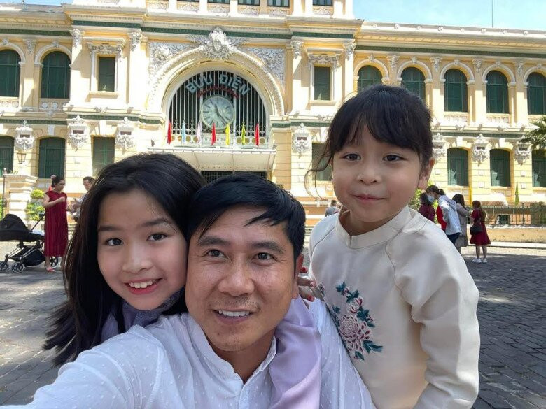Hồ Hoài Anh khoe khoảnh khắc hạnh phúc bên 2 con gái xinh đẹp của mình - Ảnh 2.