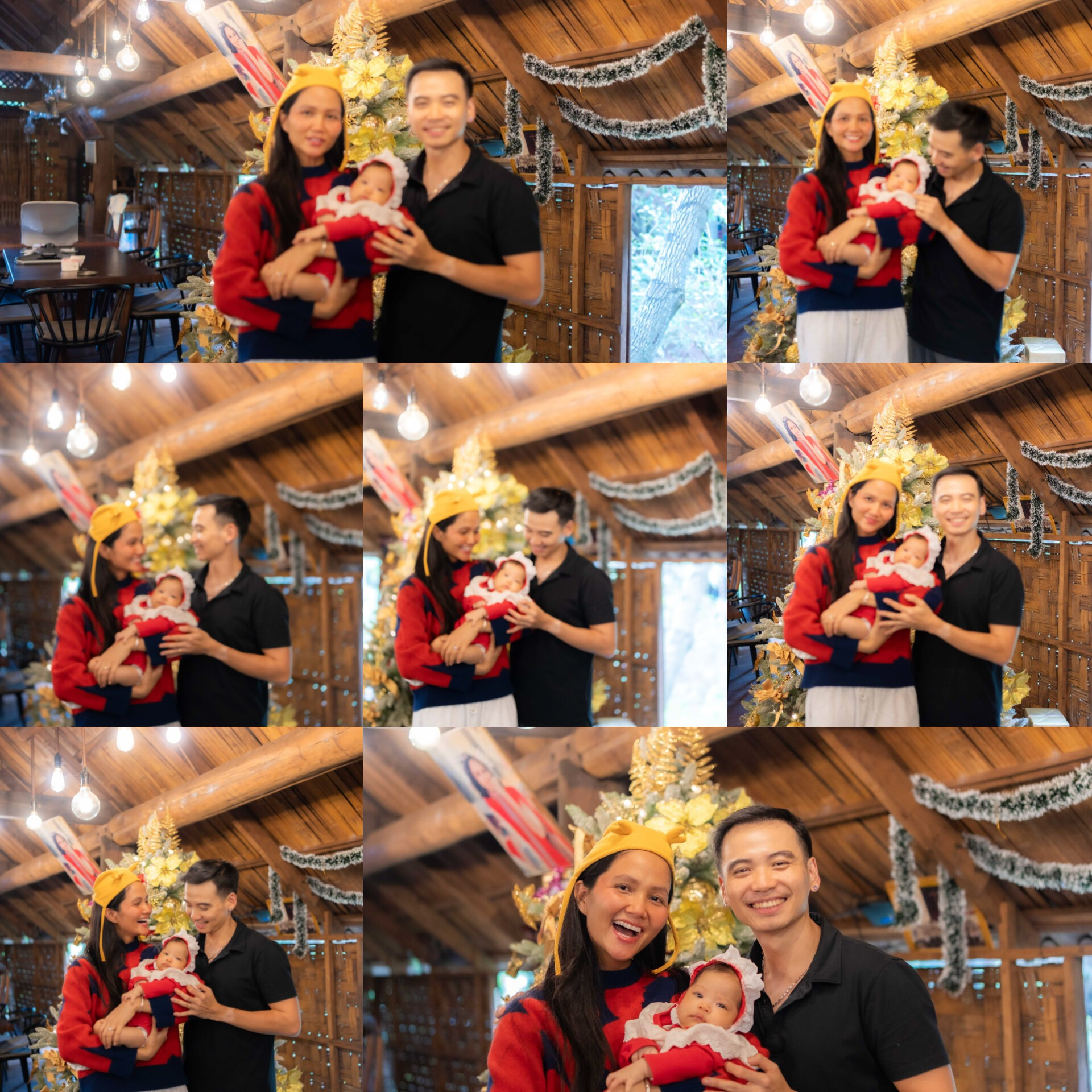 Khoảnh khắc con gái 4 tháng tuổi của HHen Niê đón Giáng sinh đầu tiên