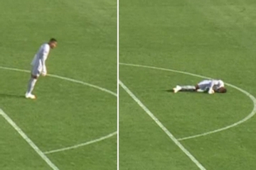 Nam thủ môn đột ngột ngất xỉu khi đang thi đấu