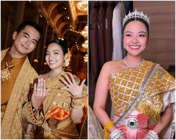 蓬索莉雅公主和謝夫川英在金邊舉行一連數日的世紀婚禮。（翻攝soriya_noro IG）