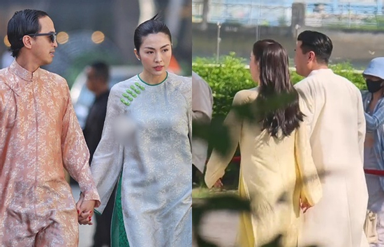 Hà Tăng - Louis Nguyễn và Linh Rin - Phillip Nguyễn xuất hiện sang chảnh ở đám cưới Tiên Nguyễn