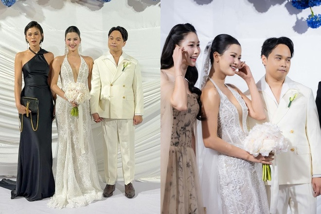 Á hậu Hương Ly lên tiếng bênh vực chồng sau đám cưới