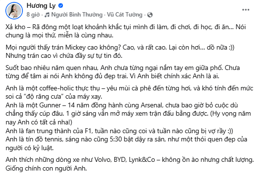 Á hậu Hương Ly lên tiếng bênh vực chồng sau đám cưới
