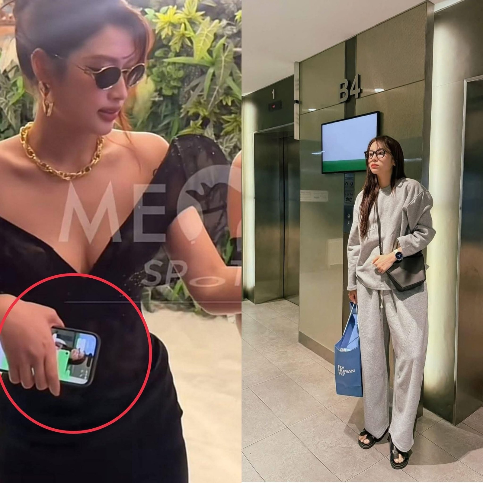 Thiên Ân để ảnh Kỳ Duyên làm hình nền điện thoại