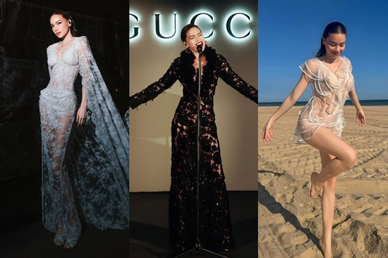 Hồ Ngọc Hà diện đầm xuyên thấu là thần!