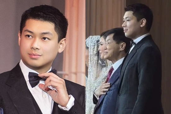 Diện mạo gây sốt của quý tử nhà tỷ phú Johnathan Hạnh Nguyễn ở tiệc cưới chị gái Tiên Nguyễn