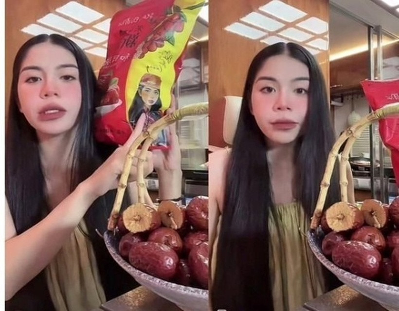 Táo đỏ Tân Cương luôn “cháy hàng” trong các phiên live của Hằng Du Mục.