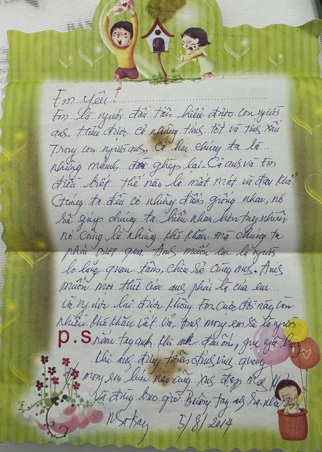 NSND Tự Long viết thư tay cho vợ kém 12 tuổi ảnh 2