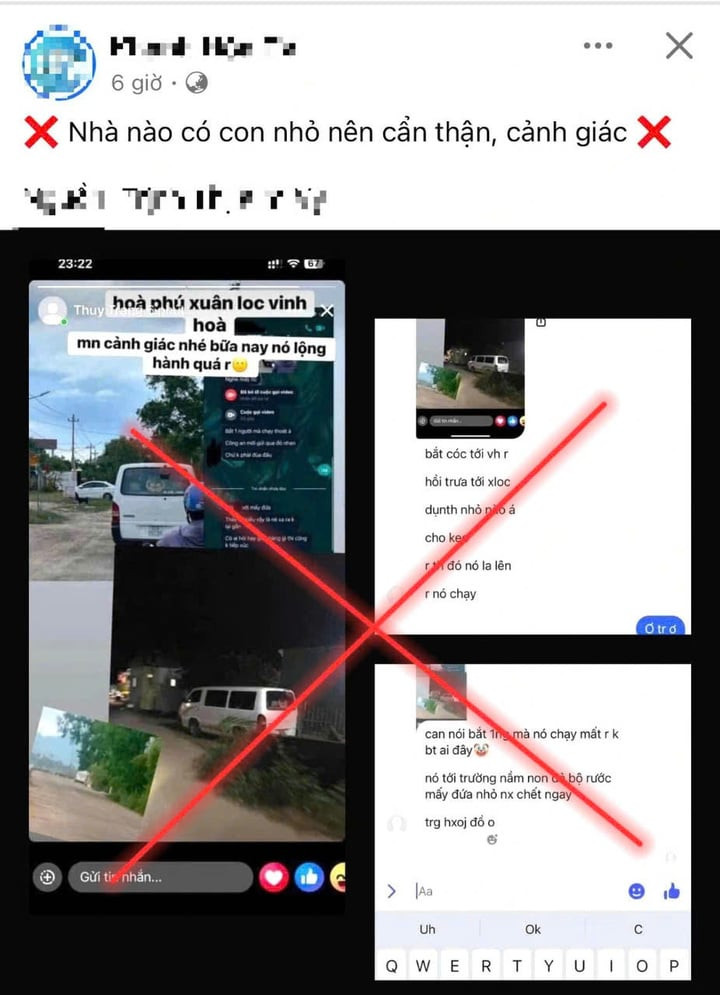 Tin bắt cóc ở thị xã Sông Cầu, Phú Yên là bịa đặt.