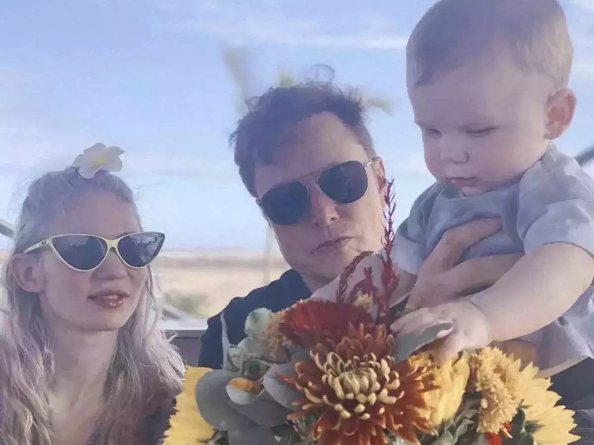 grimes announces break up with elon musk shares picture of their daughter exa musk