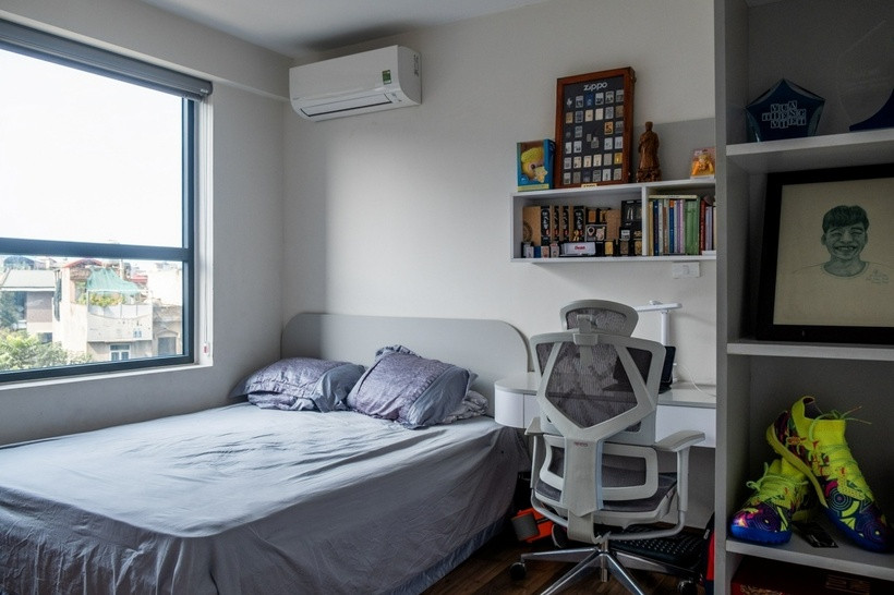 Căn phòng Trung Ruồi dành làm nơi làm việc và thư giãn.