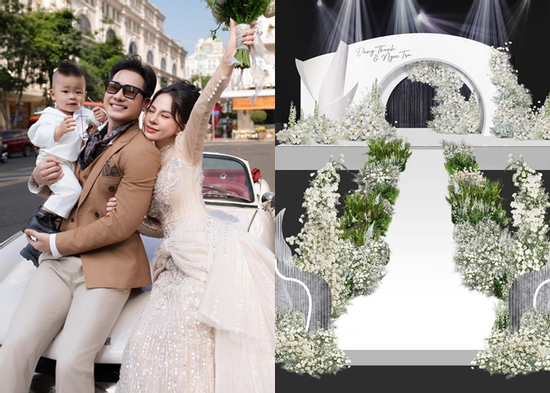Hé lộ không gian tiệc cưới cực khủng, 'sặc mùi tiền' của ca sĩ Chu Bin
