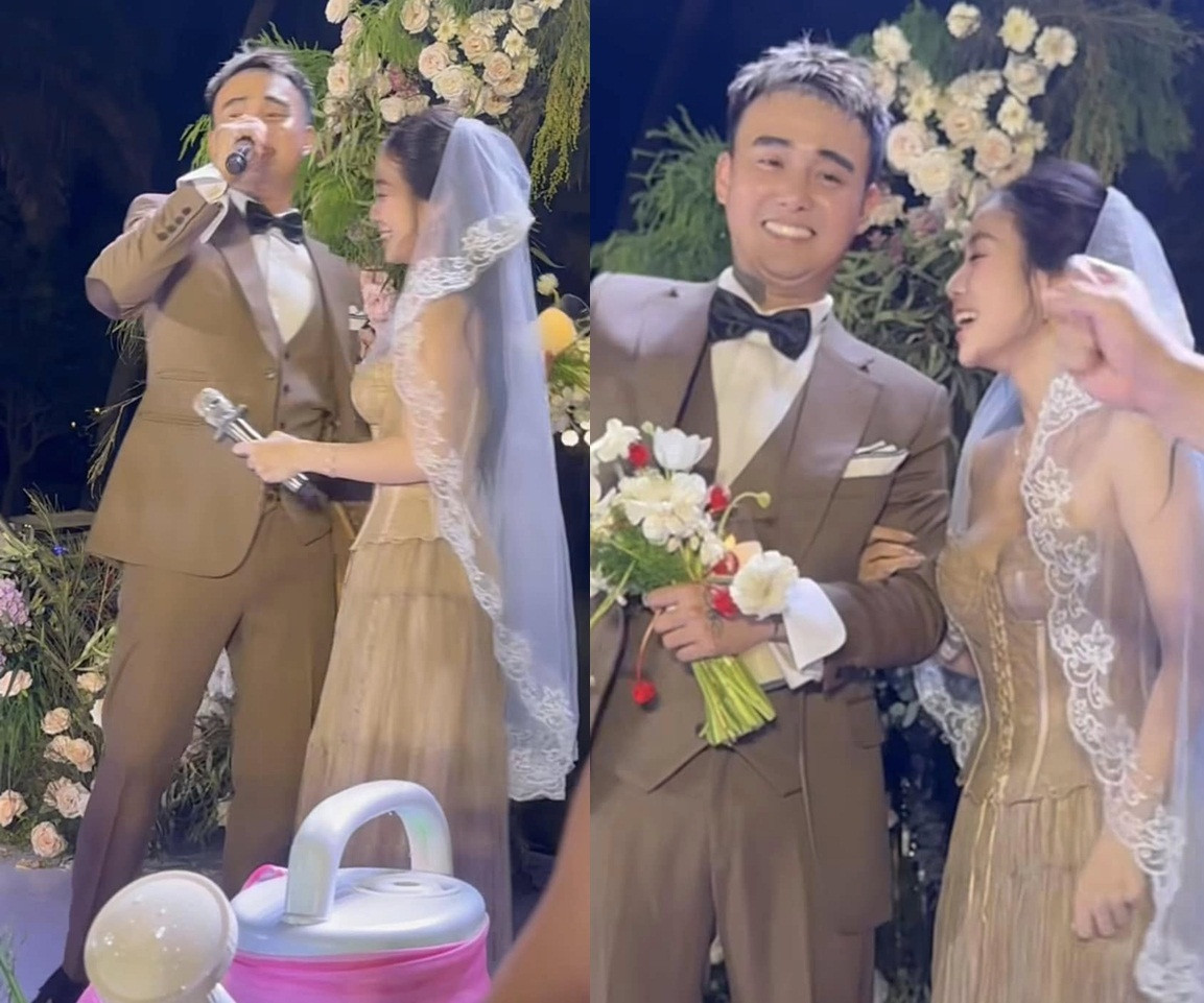 Đạt G Cindy Lư hoá thành cô dâu chú rể khoá môi đầy ngọt ngào