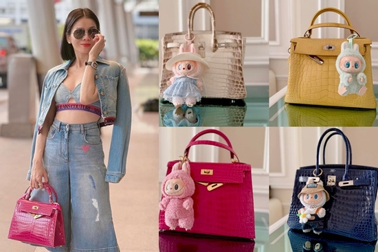 Lệ Quyên khoe 4 chiếc túi Hermès, bóc giá cũng thấy 'hơi mệt' bằng cả căn hộ hạng sang