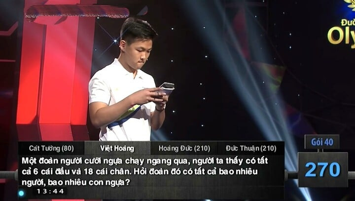 Bài toán lớp 2 làm khó 4 thí sinh Đường lên đỉnh Olympia- Ảnh 1.