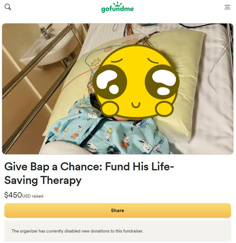 Lộ quỹ từ thiện khác ở Mỹ mẹ Bắp kêu gọi cho con trai ngã ngửa số tiền