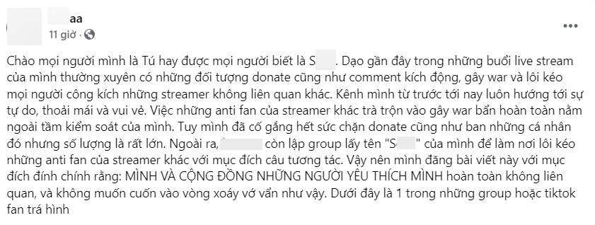 Chính chủ cũng phải lên tiếng