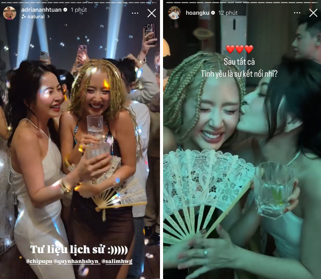 Chi Pu và mỹ nhân Vbiz đụng giao diện ngay tại đám cưới Salim visual một 9 một 10 khiến dân tình cân não