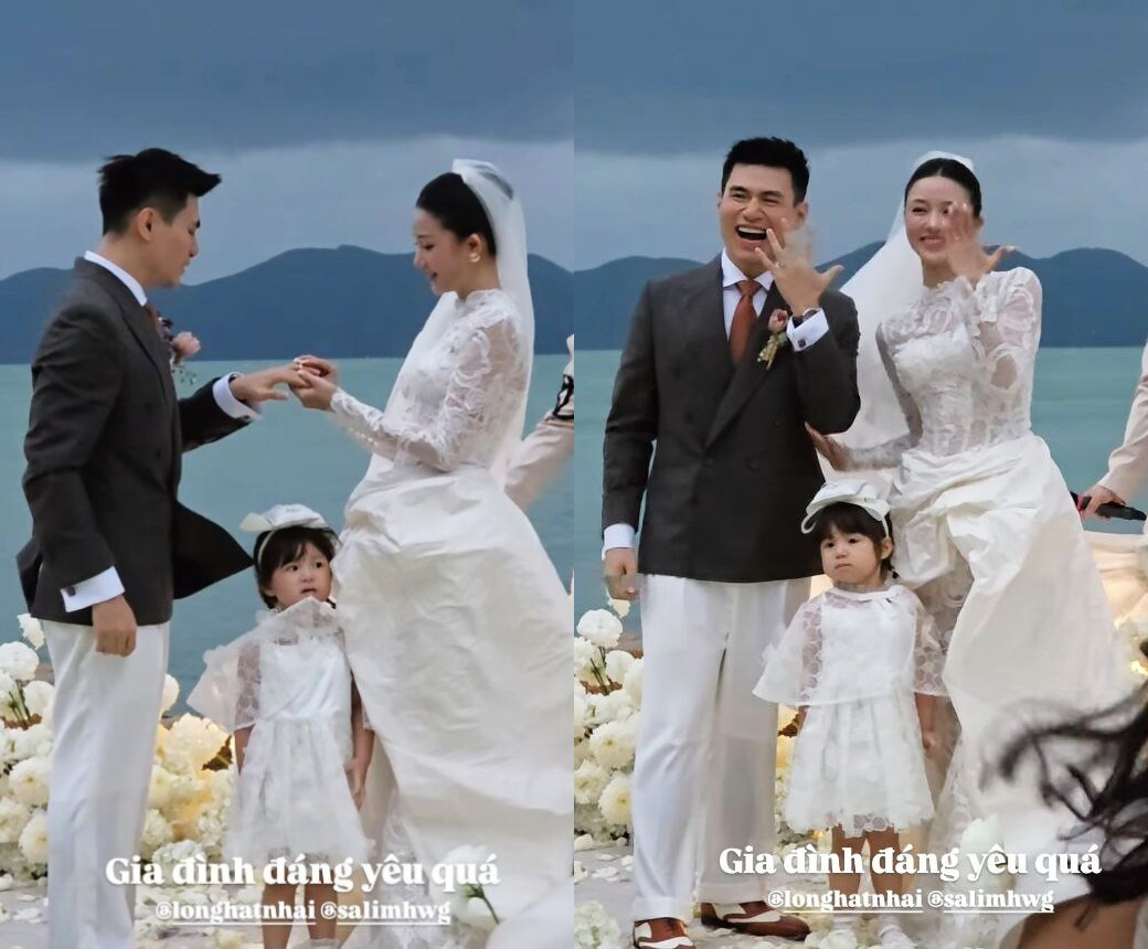 Bé Pam chiếm 'spotlight' trong đám cưới bố mẹ như thế nào? - Ảnh 6.