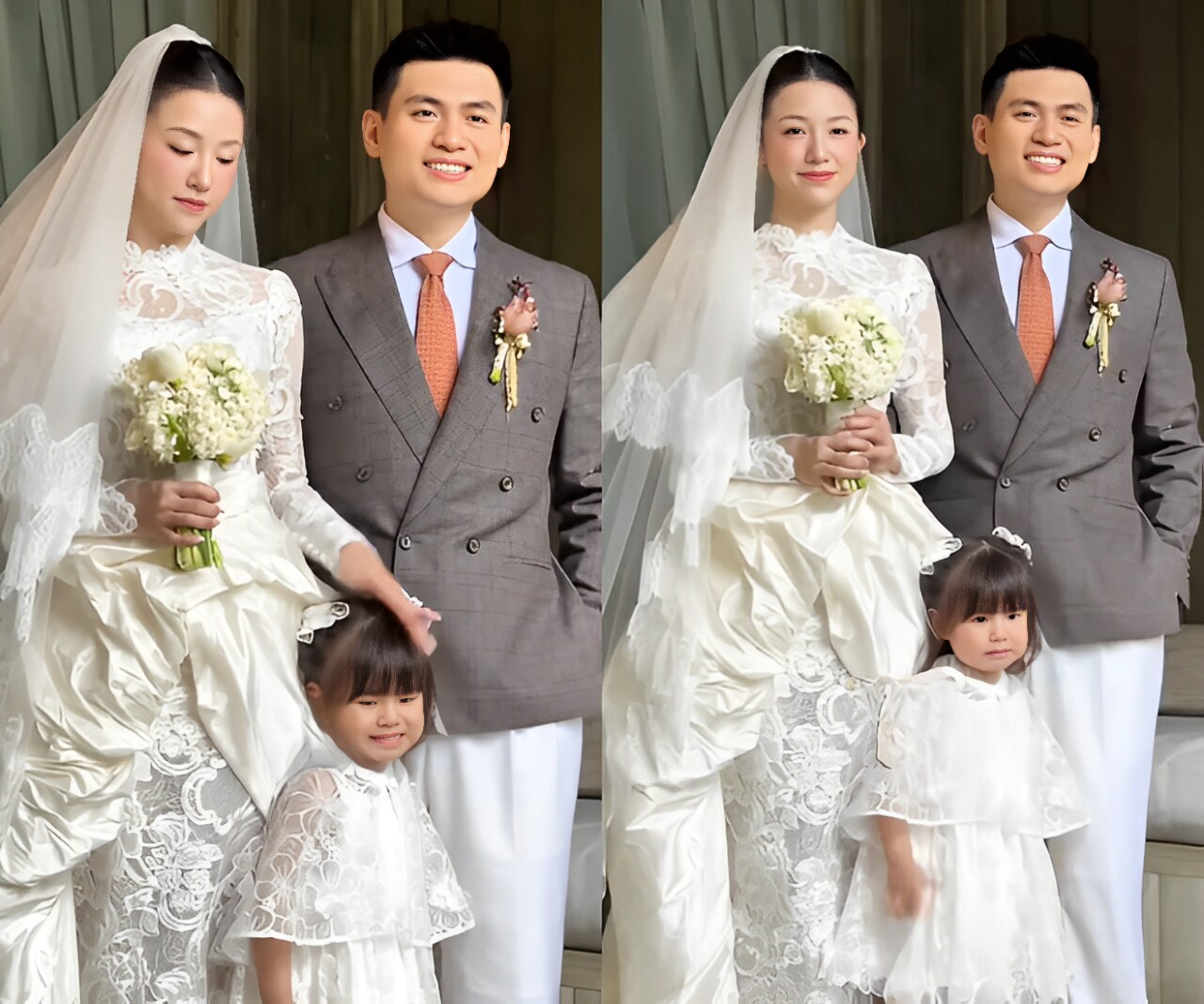 Bé Pam chiếm 'spotlight' trong đám cưới bố mẹ như thế nào? - Ảnh 7.