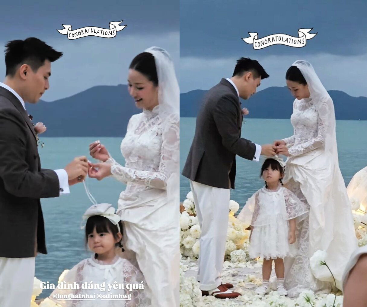 Bé Pam chiếm 'spotlight' trong đám cưới bố mẹ như thế nào? - Ảnh 5.