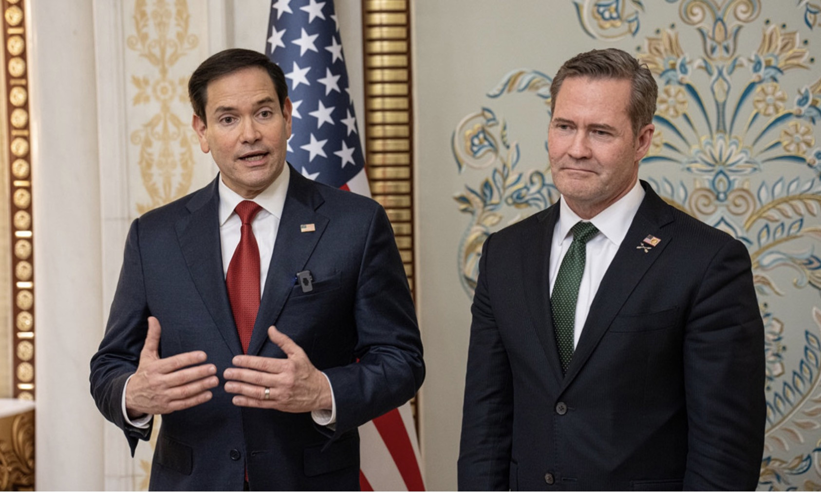 Ngoại trưởng Mỹ Marco Rubio và cố vấn an ninh quốc gia Mike Waltz. Ảnh: Bộ Ngoại giao Mỹ.
