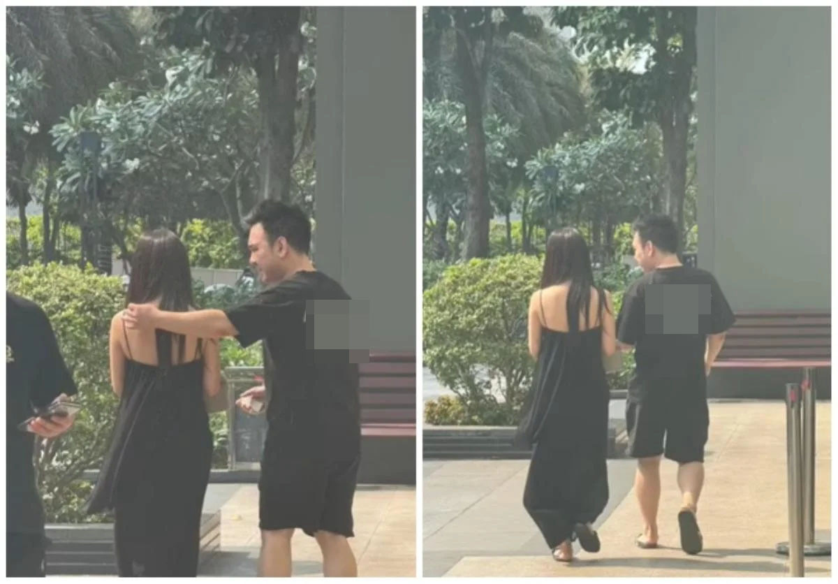 Chồng cũ Xoài Non bị tóm sống tình tứ gái lạ đáp sốc trước tin lại có bồ