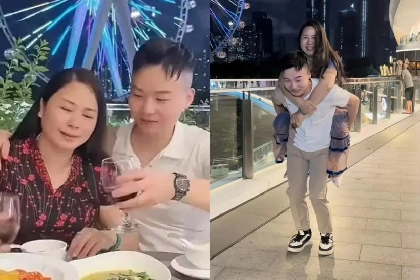 Đông Sâm và chị Vũ. Ảnh: Chinapress