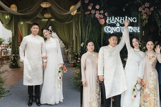 Hàn Hằng lộ bụng lùm lùm nghi bầu bí trong ngày ăn hỏi