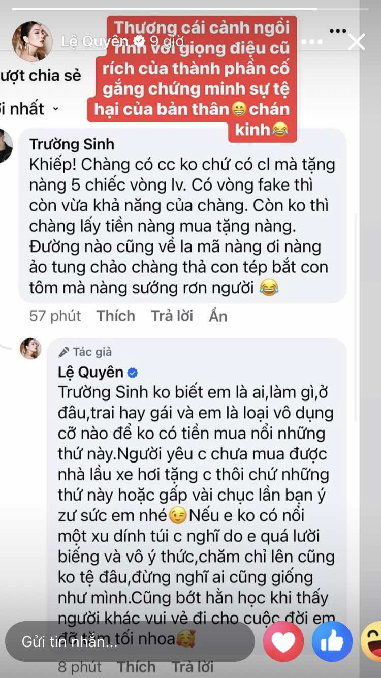 Lệ Quyên nổi đóa khi bạn trai kém 13 tuổi bị mỉa mai: 'Đừng nghĩ ai cũng như mình' - Ảnh 2