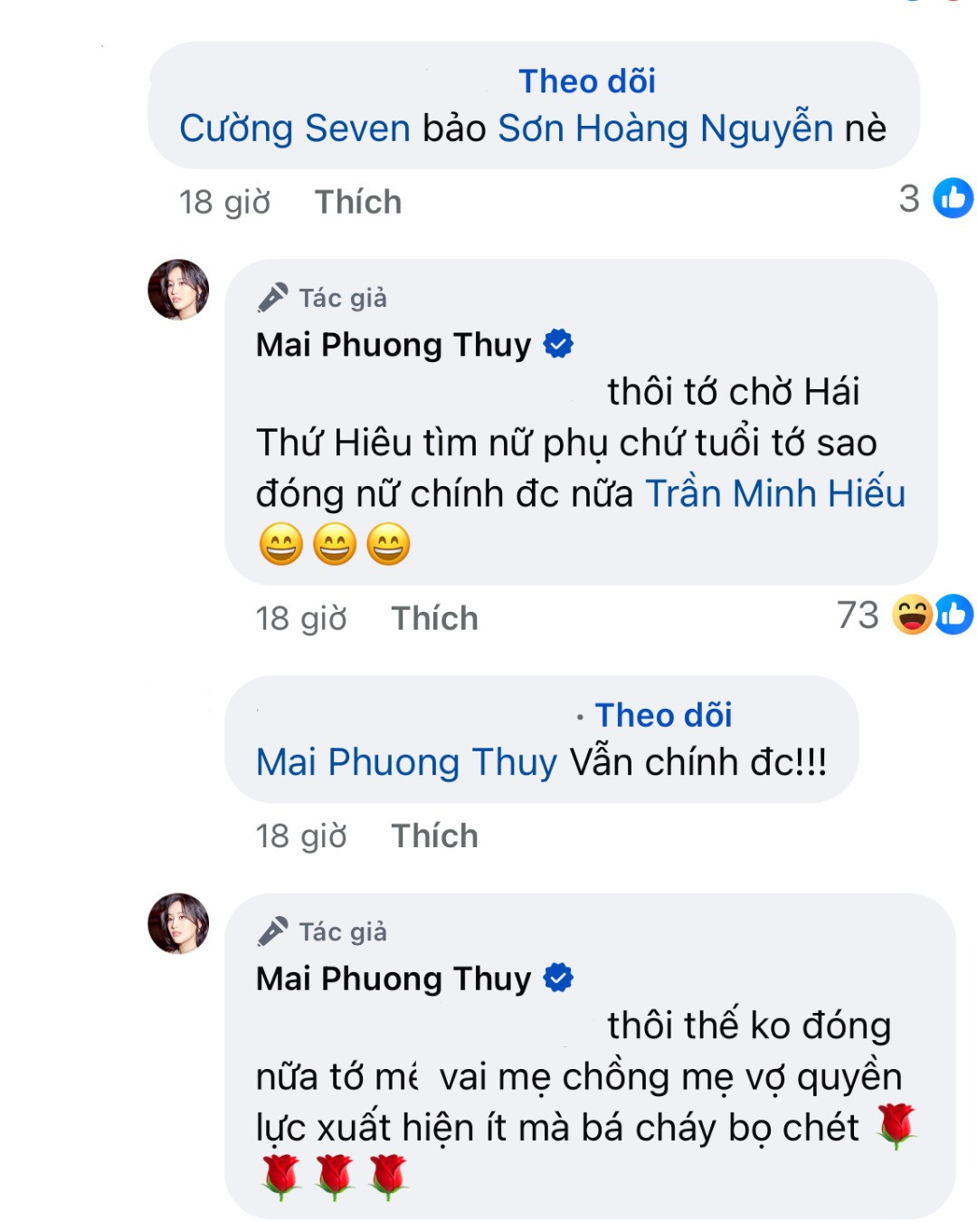 Mai Phương Thúy nhắn thẳng muốn làm nữ phụ của HIEUTHUHAI