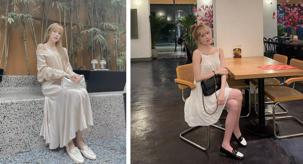 Chị đẹp Vbiz tự cộng 10 tuổi vì mượn đồ Thiều Bảo Trâm Sao giống mẹ sề quá vậy