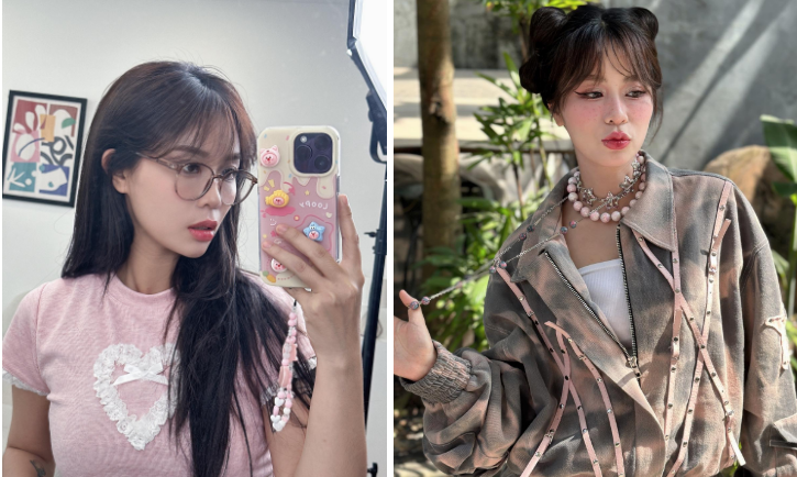 Chị đẹp Vbiz tự cộng 10 tuổi vì mượn đồ Thiều Bảo Trâm Sao giống mẹ sề quá vậy